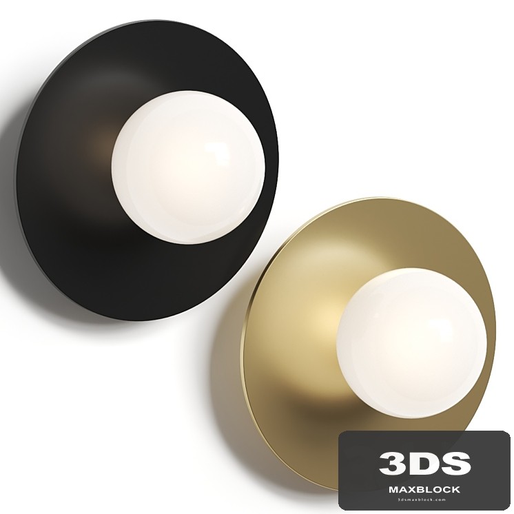 Nodes Large Angled Sconce by Kelly Wearstler Wall Lamp