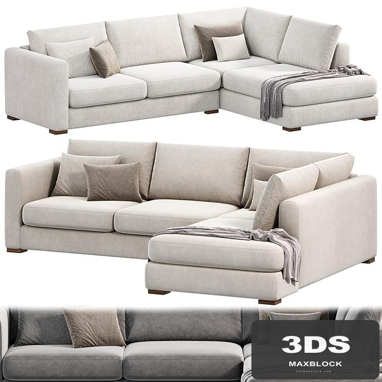 Blake Large Open End Corner Sofa by loomloft, sofas