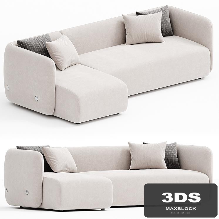EASY | Sofa with chaise longue By Ersa