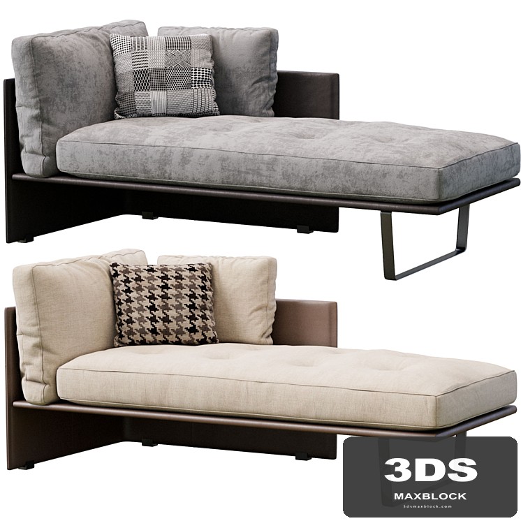 Luggage Chaise Longue By Minotti
