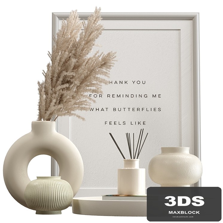 Decorative set of pampas