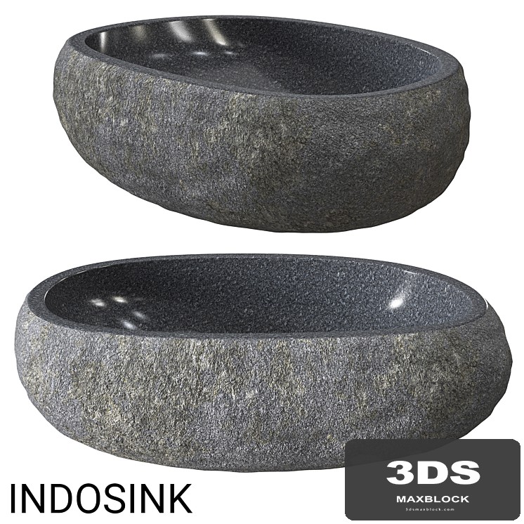 Indosync river stone sink