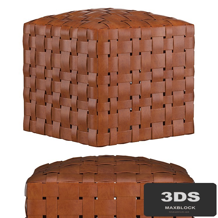 Ackley Leather Ottoman