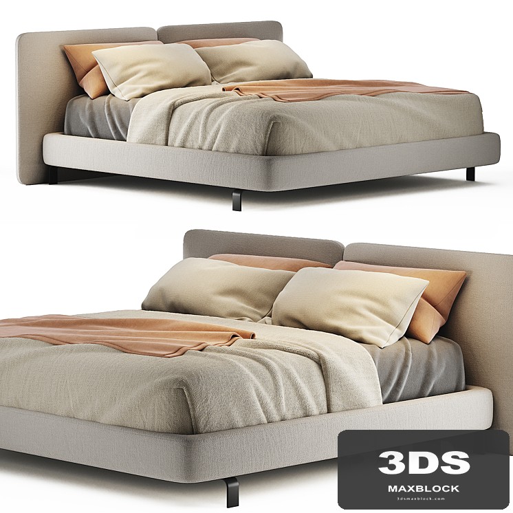 Bed Minotti tatlin cover
