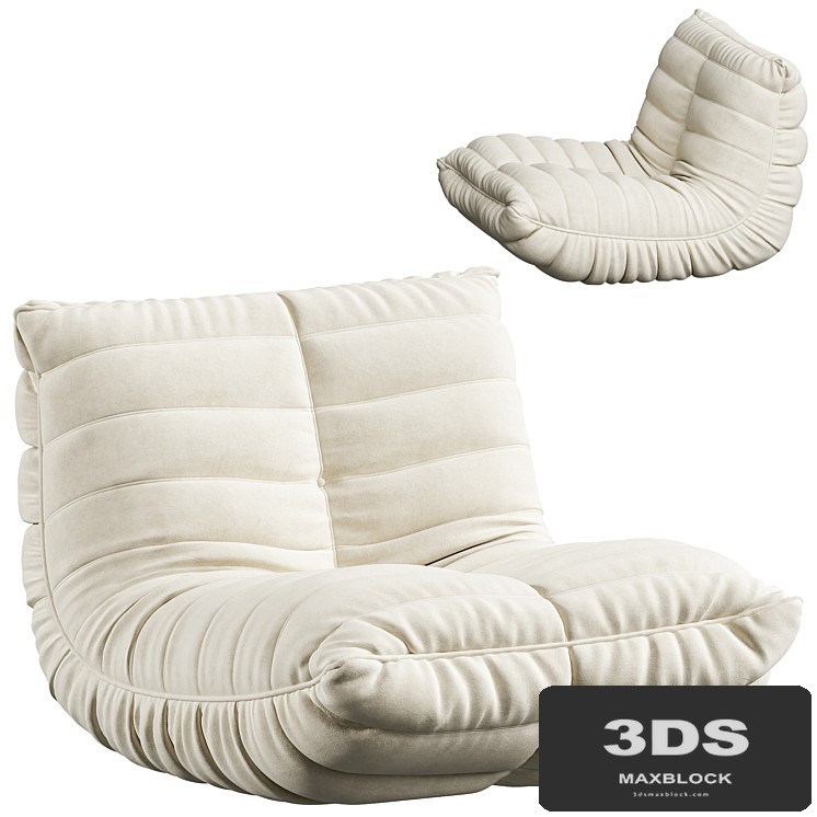 Suede Armless Bean Bag Chair & Lounger by Trule