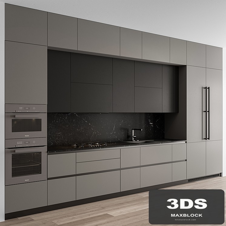 Kitchen Modern - Gray and Black 112