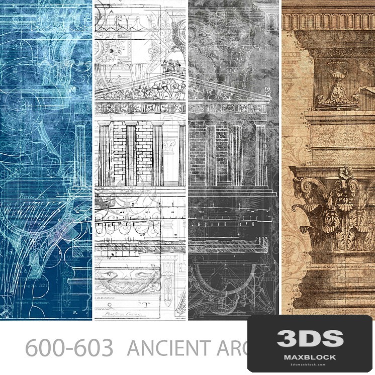Wallpapers/Ancient architecture/Designer wallpapers/Panels/Photowall-paper/Fresco