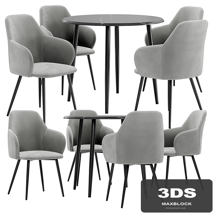 Madrid dining chair and Abilene table