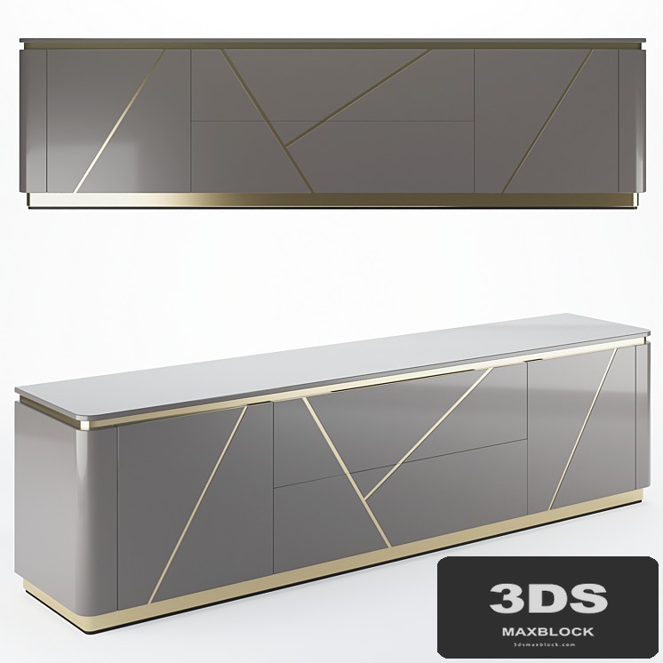 Homary Janice Gray TV Stand