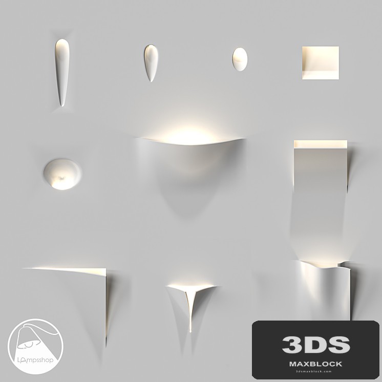 LampsShop.com Gypsum Lamps