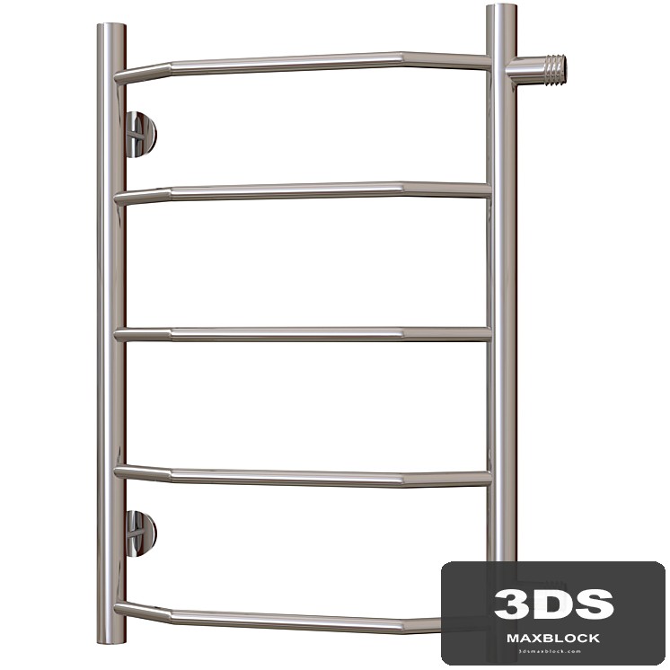 Water heated towel rail Terminus Victoria P5 400x596 with side connection 500
