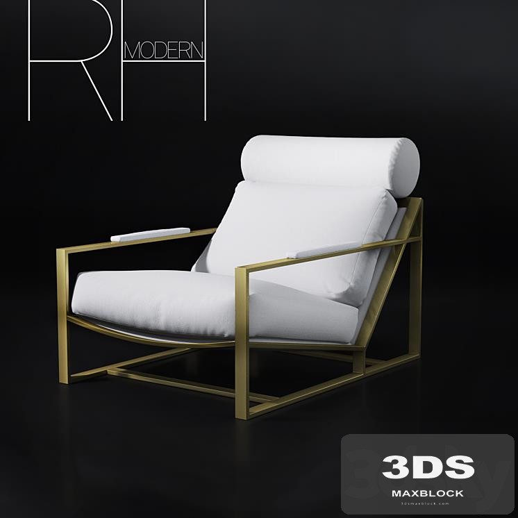 RH MILO BAUGHMAN MODEL 1965 FABRIC CHAIR