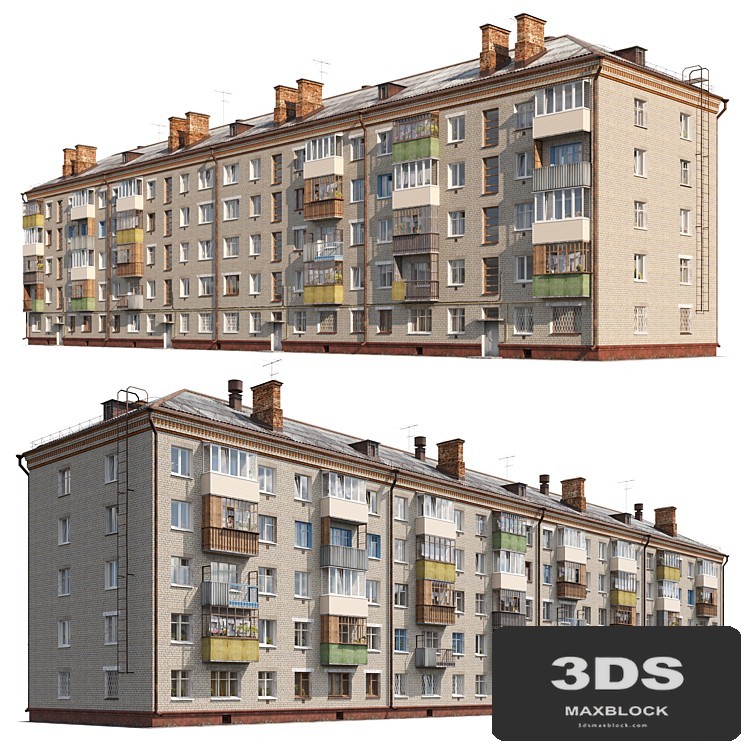 Residential house. Series 1-447 "Khrushchev"