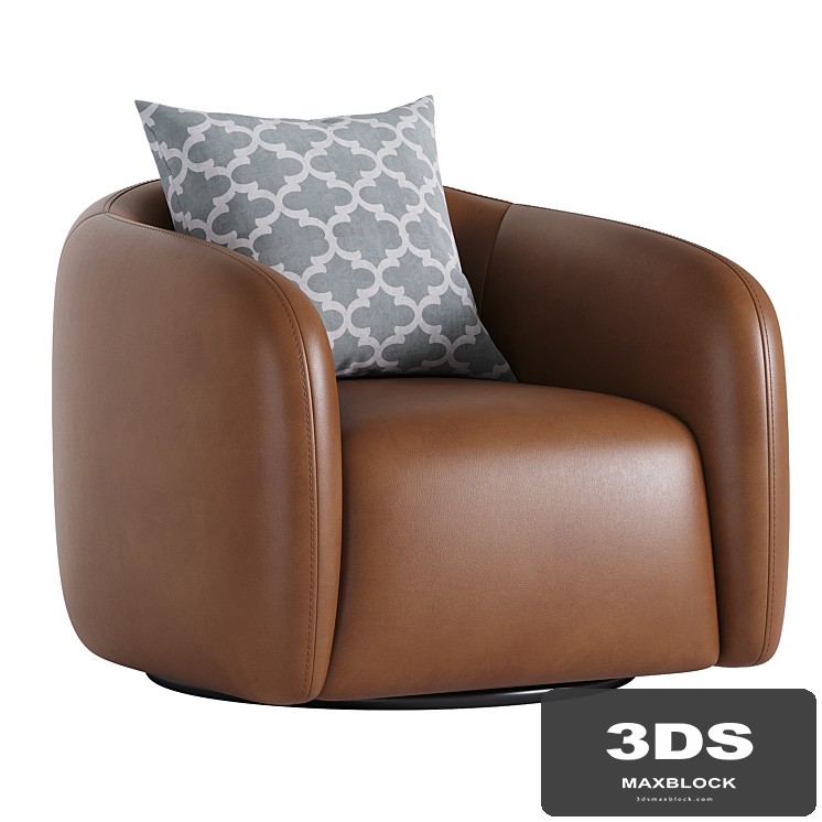 Fresno Leather Swivel Chair