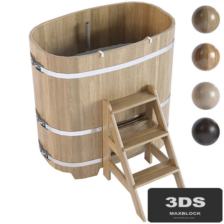 Oval hot tub from Bentwood 0.76*1.2m