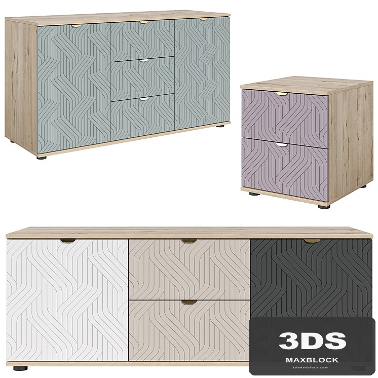 Bedside tables Mont Blanc Fancy from divan.ru