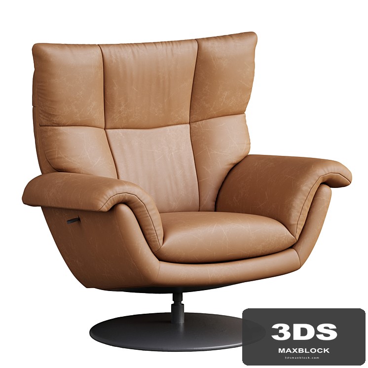 Deacon Leather Swivel Recliner armchair