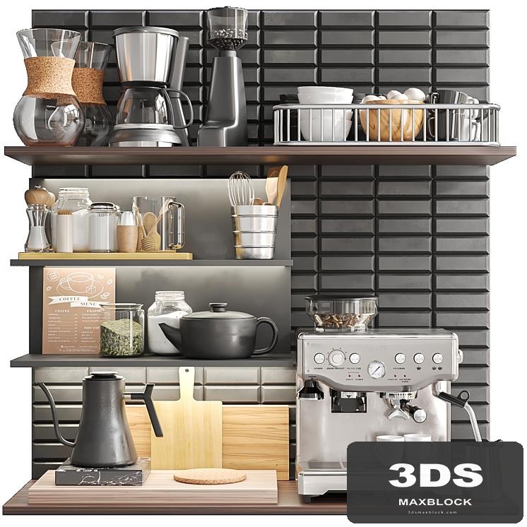 A trifle for a kitchen with a coffee machine