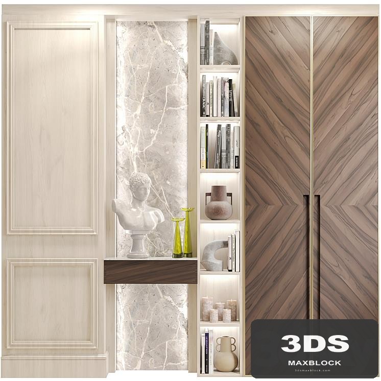 Wardrobe-hallway with decor