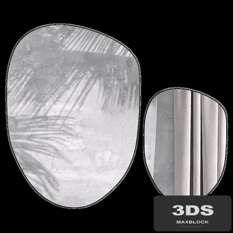 Irregular-shaped mirror, Zara Home