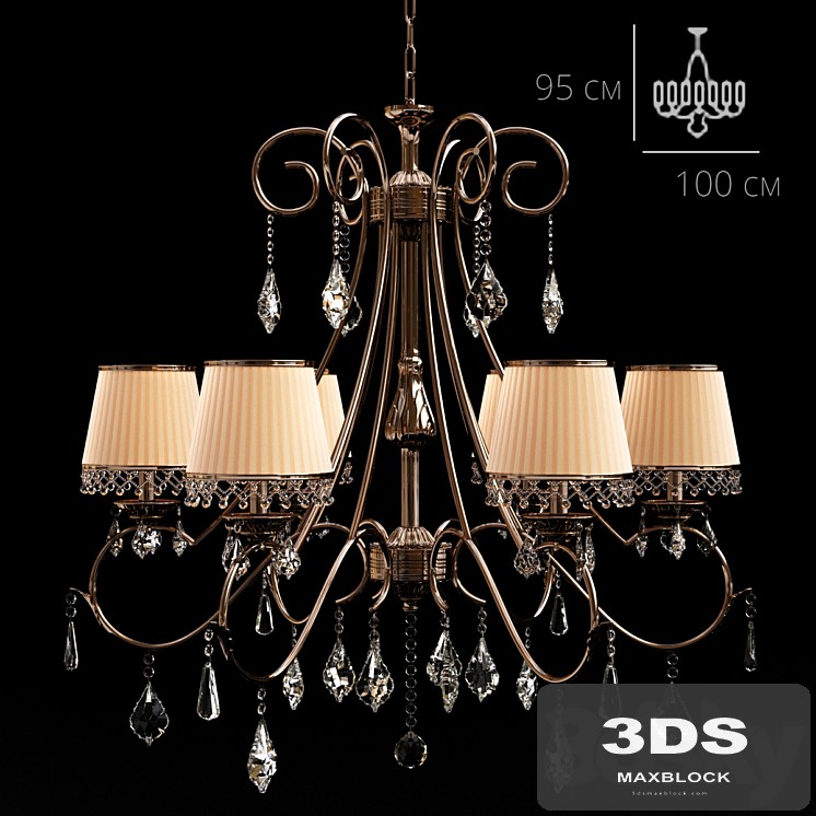 Chandelier Neobronce by Tomas &amp; Saez LIGHTING 2110