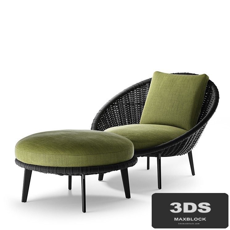 armchair Lido Cord Outdoor (Minotti)