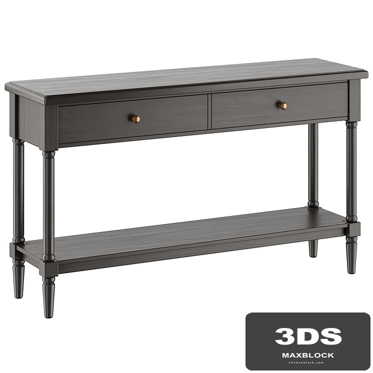 Console with drawers and shelf BLUES