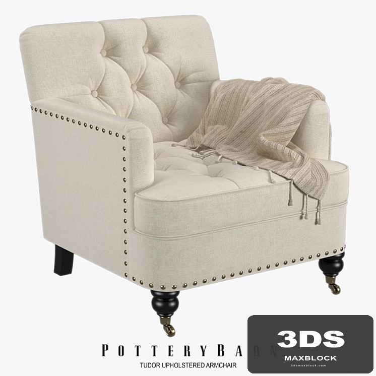 Pottery Barn - Tudor Upholstered Armchair