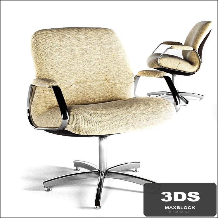 Charles Pollock style STEELCASE Chrome