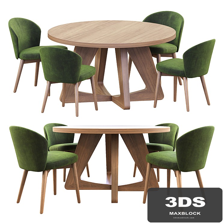 Table with chairs - Lsd Martín Consuegra