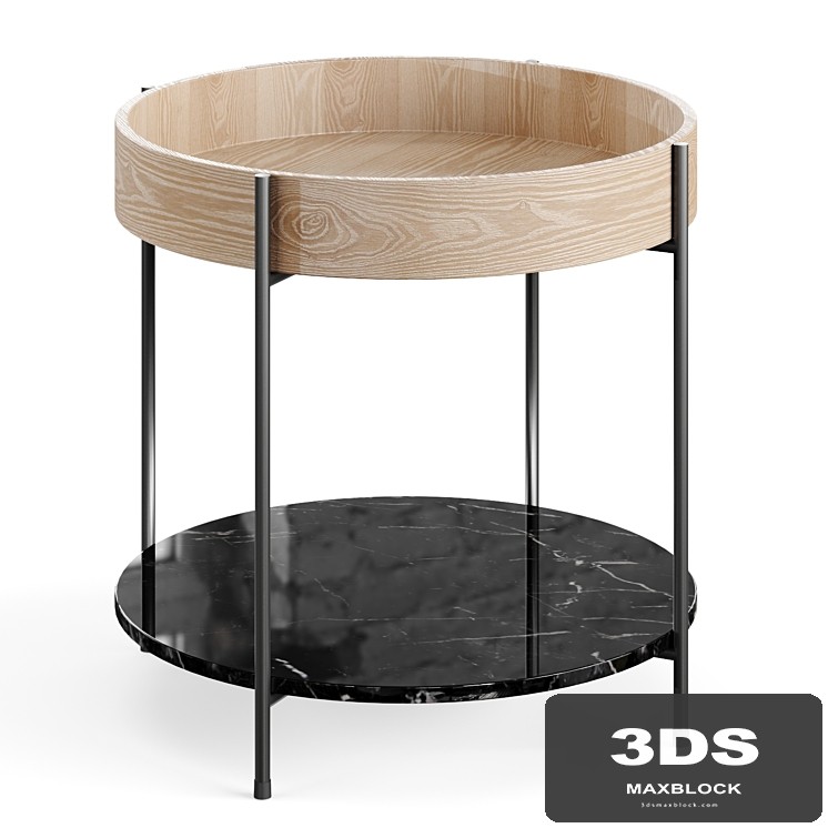 Coffee table Space beige-black