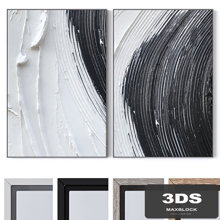 Set of large wall paintings 2545