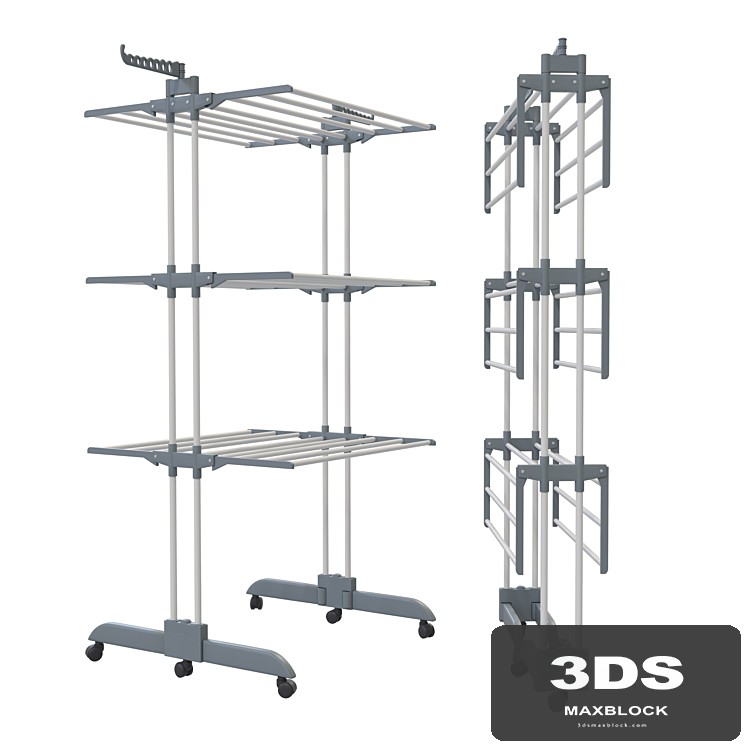 Folding clothes dryer