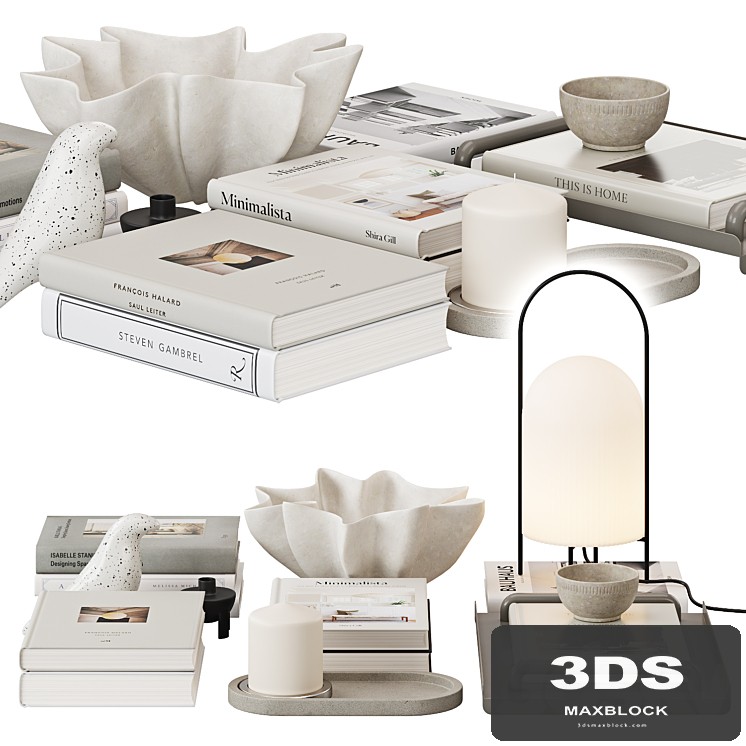 Decorative set with books