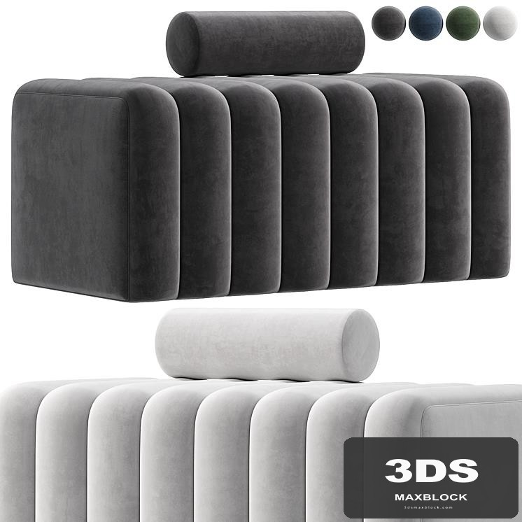 Modern Line Tufted Bench By Homary