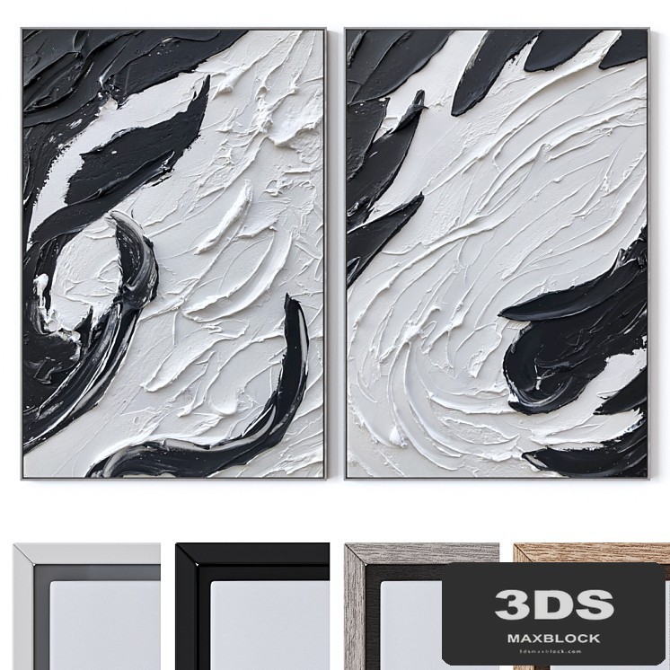 Set of large wall paintings 2563