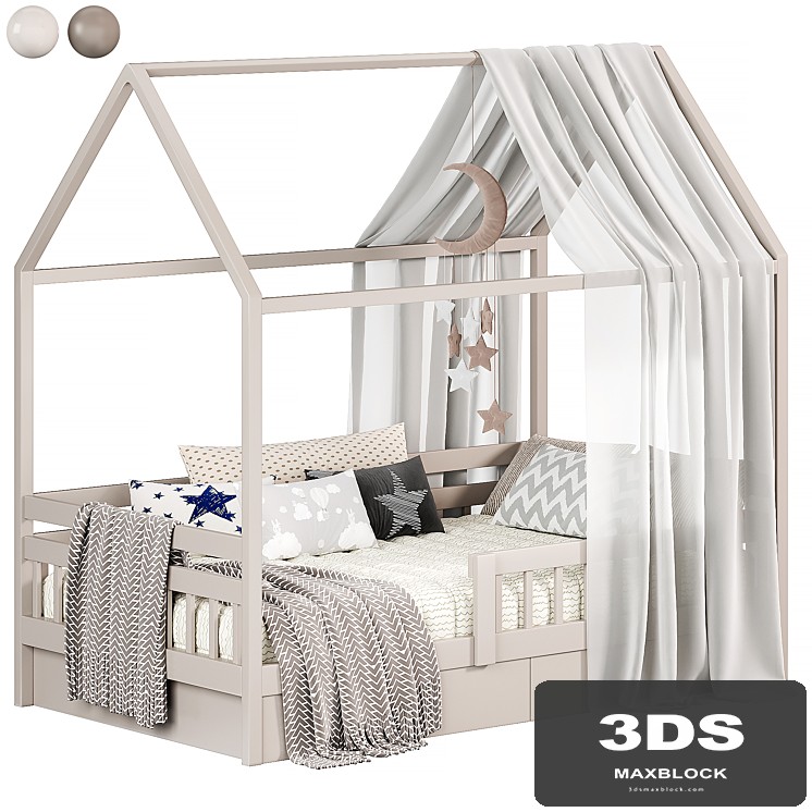 Bed house Special made of birch