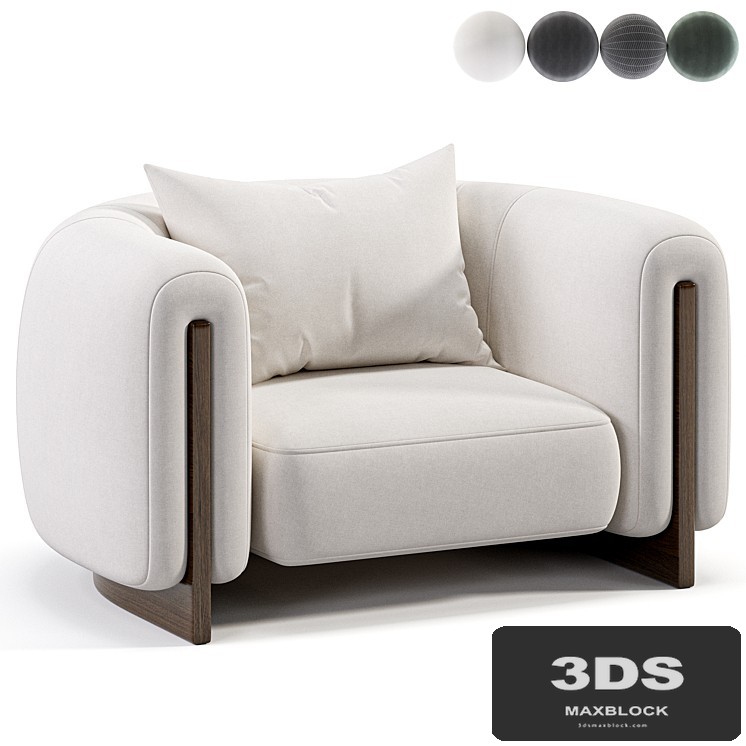 Minuit Armchair by Stephane Parmentier