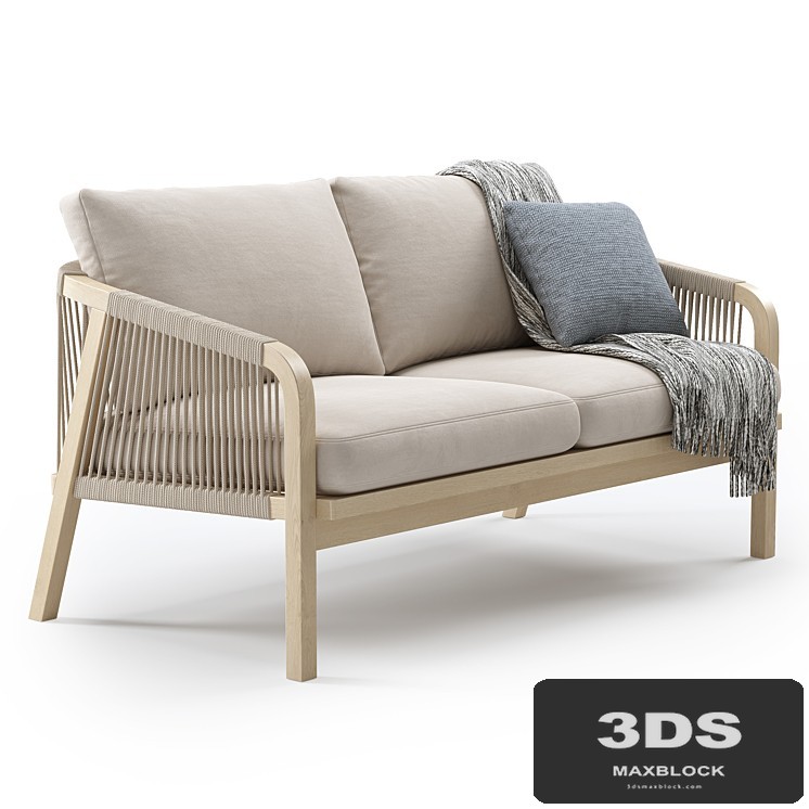 Outdoor Garden Woven Lounge 2 seater Sofa by Kettler