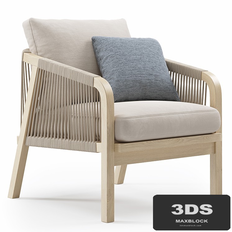 Outdoor Garden Woven Lounge Armchair by Kettler