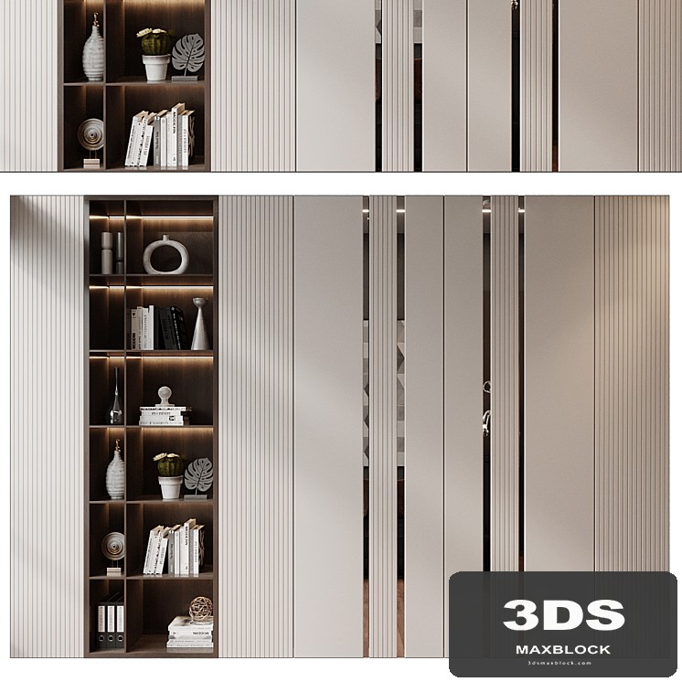 Modern luxury wooden bookshelf GHS-2398