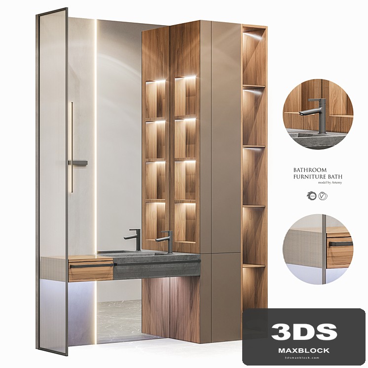 Bathroom furniture set 56