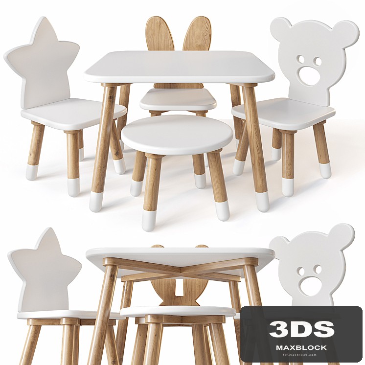 Children's table and chairs