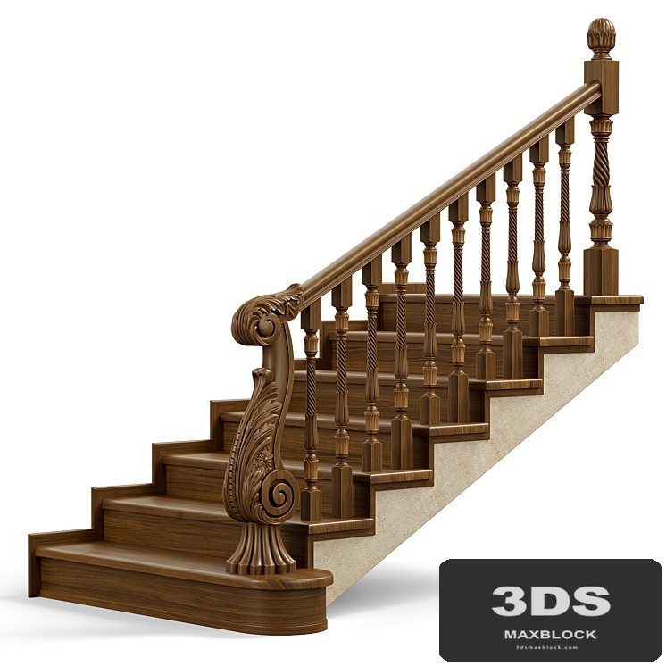 Wooden stairs 004