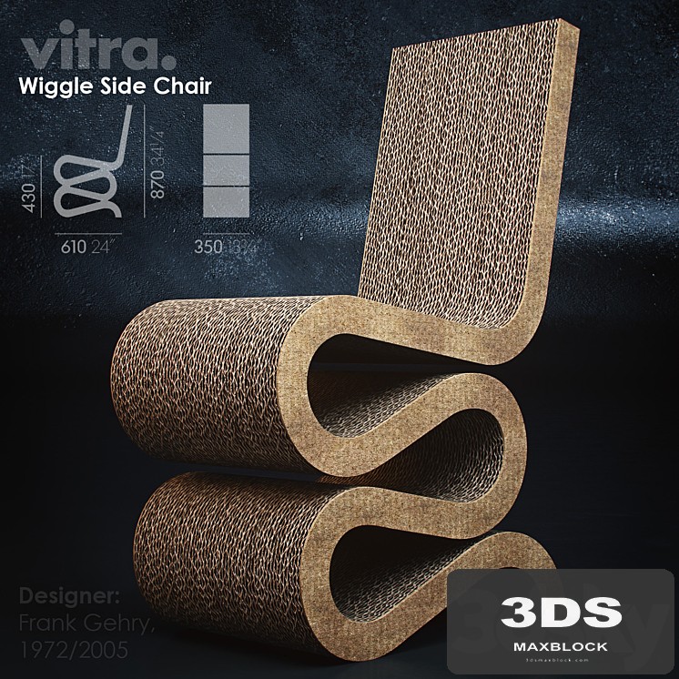 Vitra. Wiggle Side Chair.
