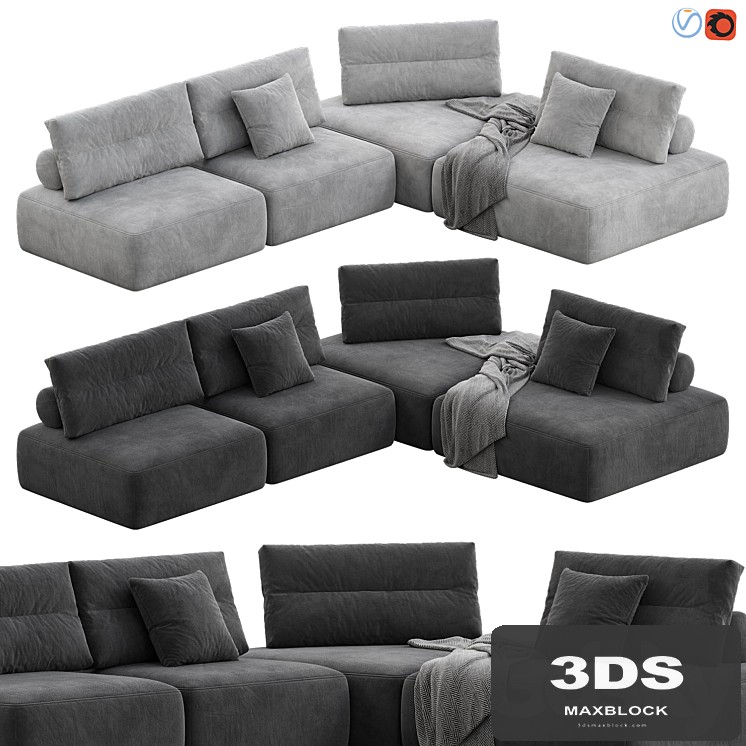MY TAOS Modular Sofa By Saba Italia Set 3