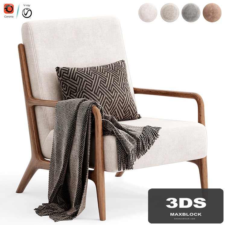 Zara Home - The ash wood armchair with linen upholstery
