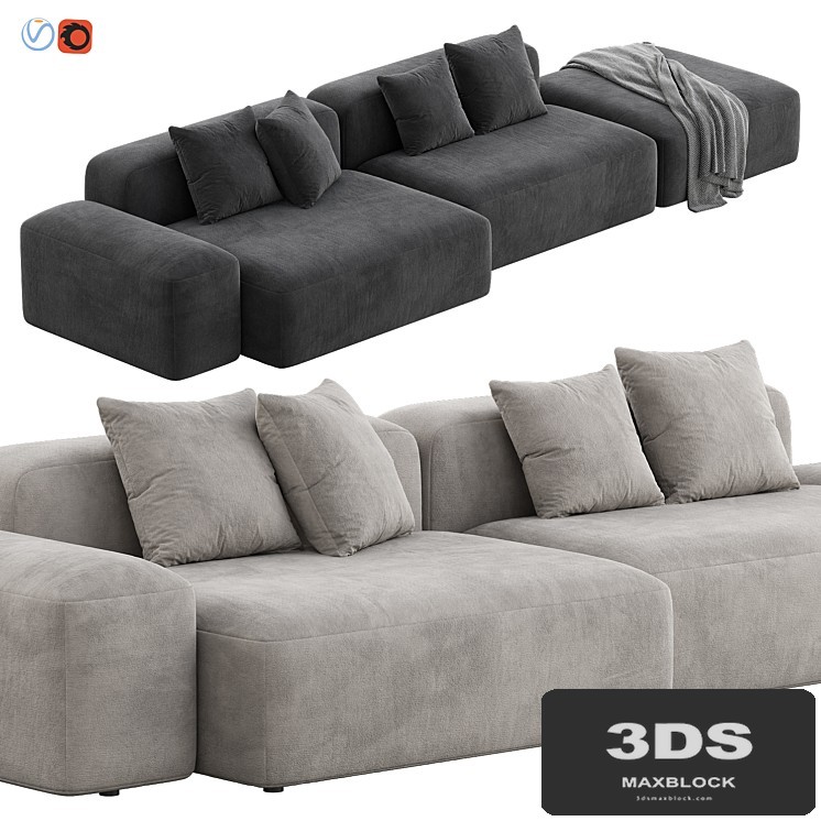 Plus Modular Sofa by Lapalma Set 2