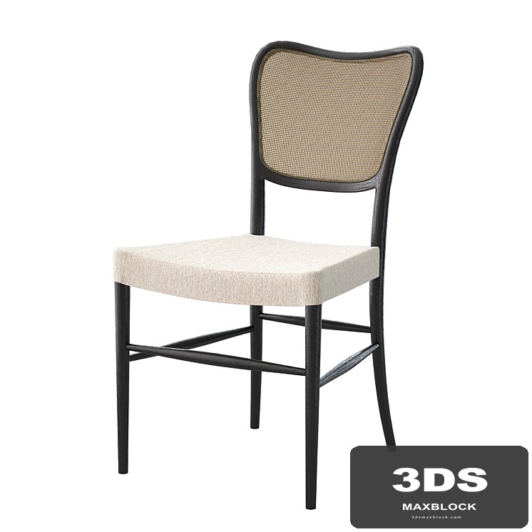 Noa Dining Chair in Black Drifted