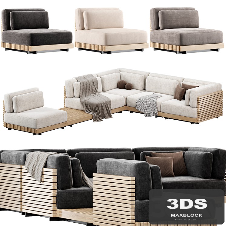 The Caicos Outdoor Sofa by design-milk, Modular sofa
